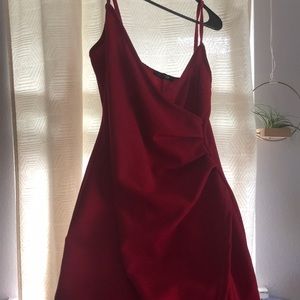 Red cocktail dress